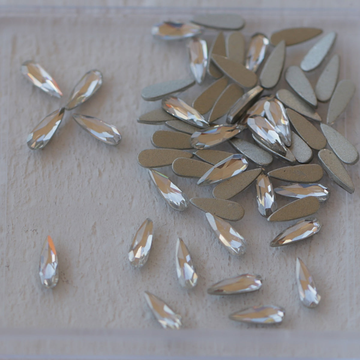 k9 crystal made drop shape flatback rhinestone crystal