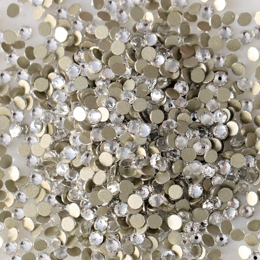 eunails flatback rhinestone in crystal color