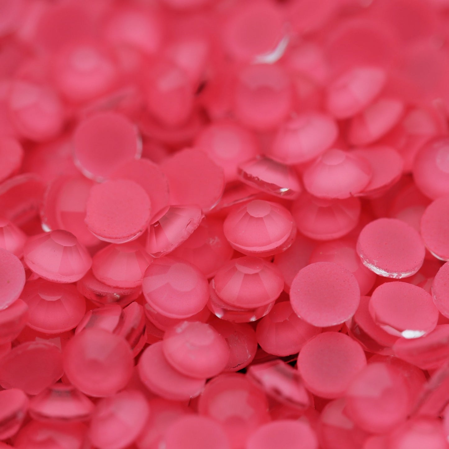 nail art rhinestone coral blush color