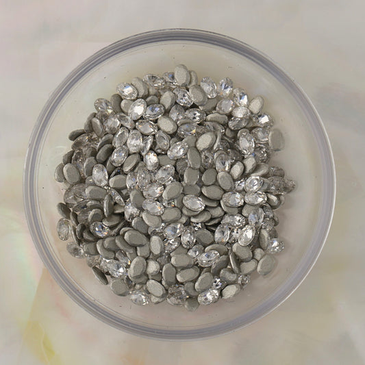 flatback zircon nail art decoration oval crystal