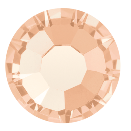 Preciosa Flatback Crystal Rhinestone Light Peach