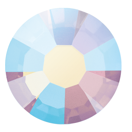 Preciosa Flatback Crystal Rhinestone Light Rose Opal AB