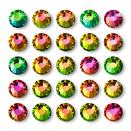 Preciosa Flatback Crystal Rhinestone Vitrail Medium