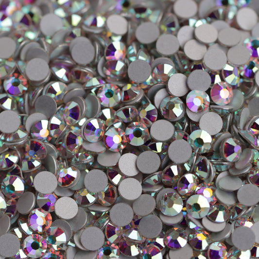 preciosa flatback crystal rhinestone in crystal ab color