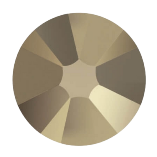 Swarovski Flatback Crystal Rhinestone Metallic Light Gold