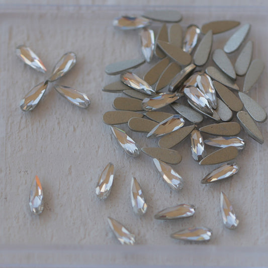 k9 crystal made drop shape flatback rhinestone crystal