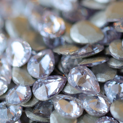 zircon drop shape nail art decoration light tanzanite