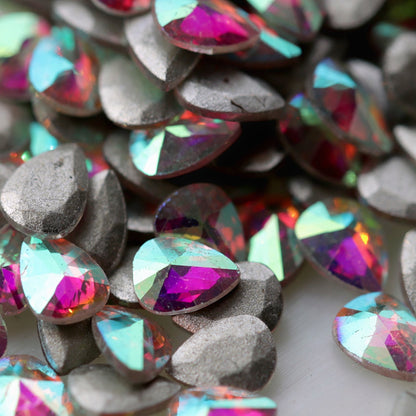 zircon oval shape nail art decoraton crystal ab