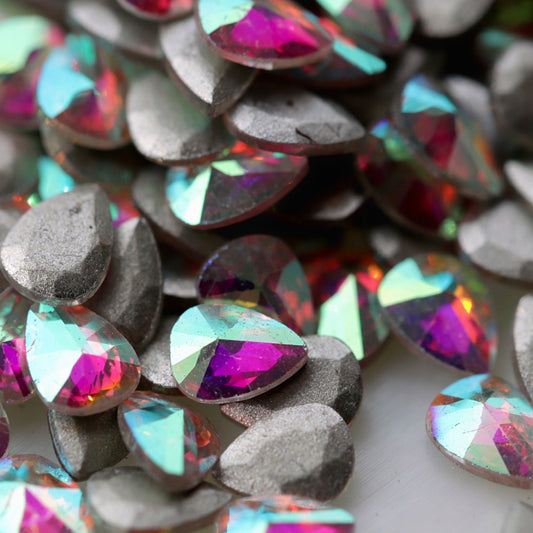 zircon oval shape nail art decoraton crystal ab