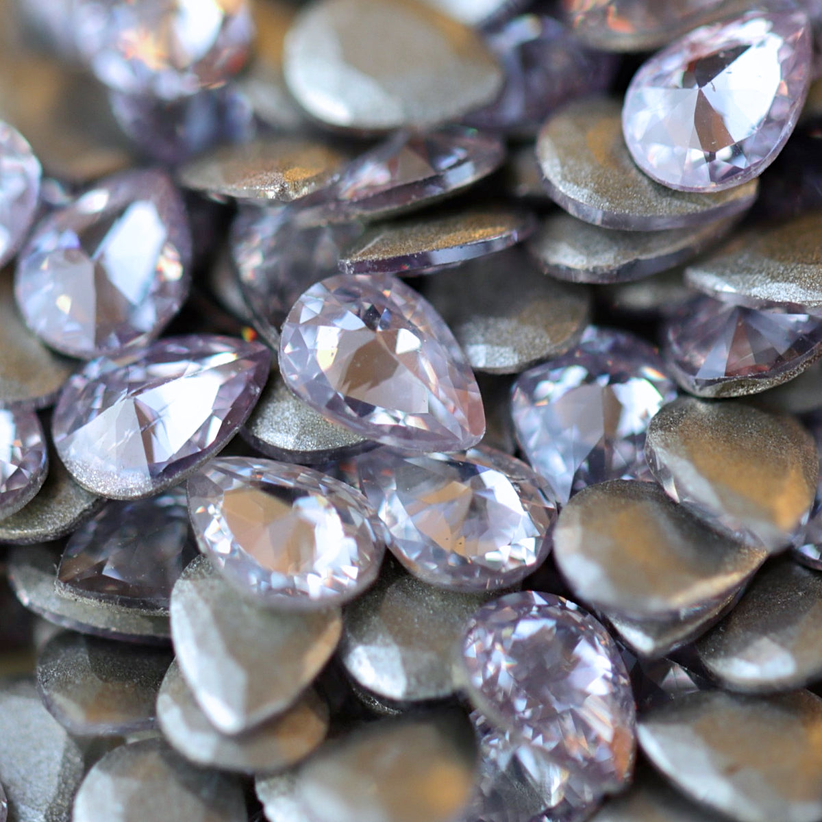 zircon drop shape nail art decoration light tanzanite