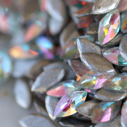 ziron marquise shape nail art decoration crystal ab