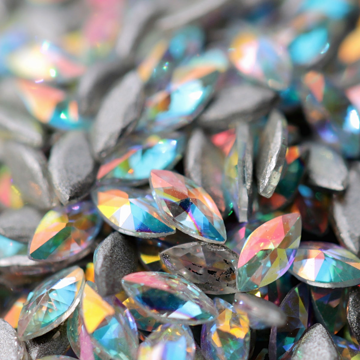 zircon marquise shape nail art decoration crystal ab