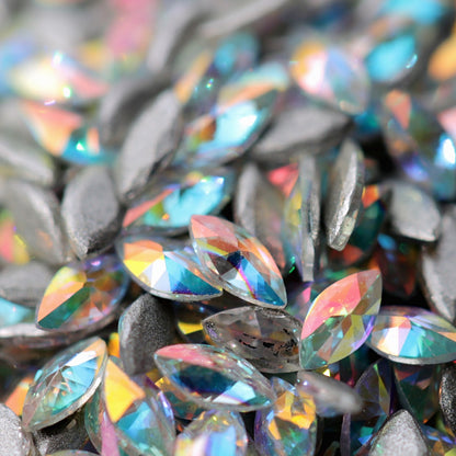 zircon marquise shape nail art decoration crystal ab