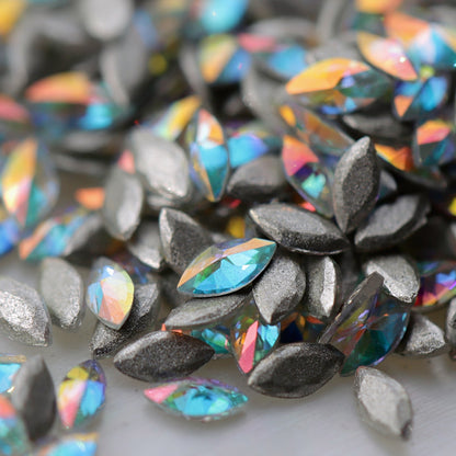 zircon marquise shape nail art decoation crystal ab