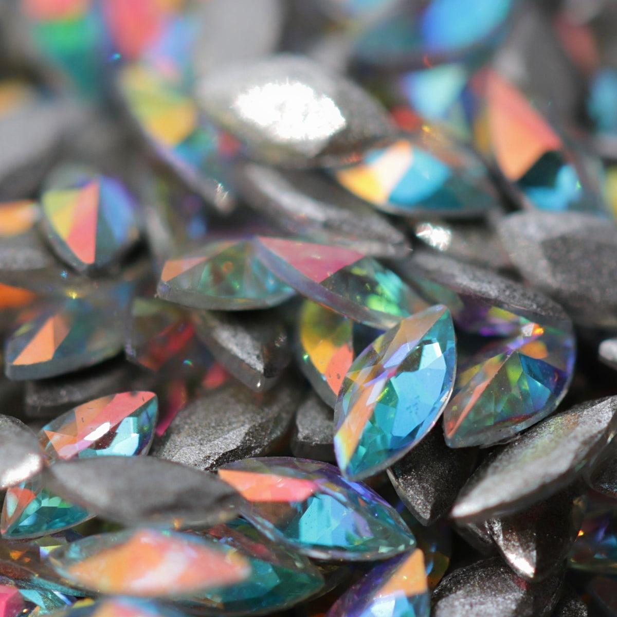 zircon marquise shape nail art decoration crystal ab