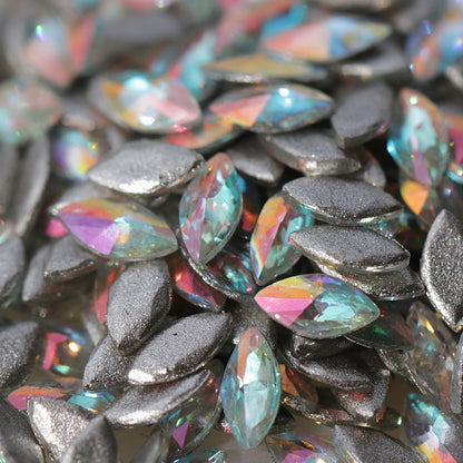 zircon marquise shape nail art decoration crystal ab