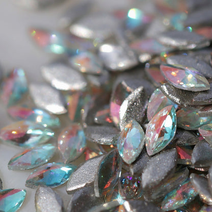 zircon marquise shape nail art decoraton crystal ab