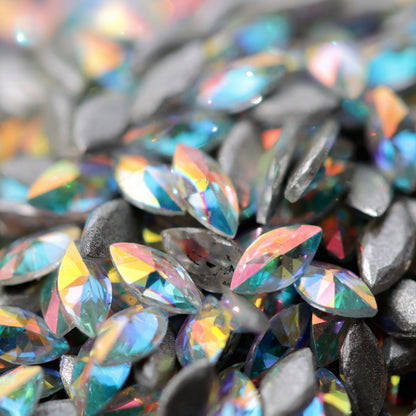 zircon marquise shape nail art decoration crysta ab