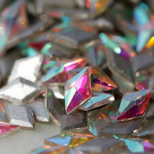 zircon rhombus shape nail art decoration crystal ab