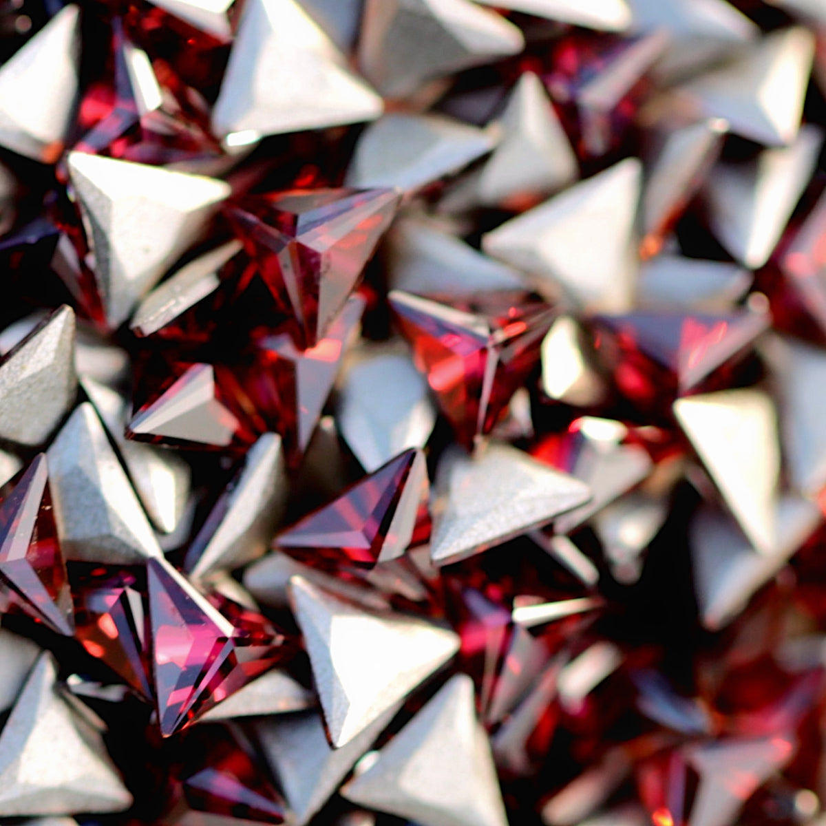 flatback zircon nail art decoration triangle burgundy