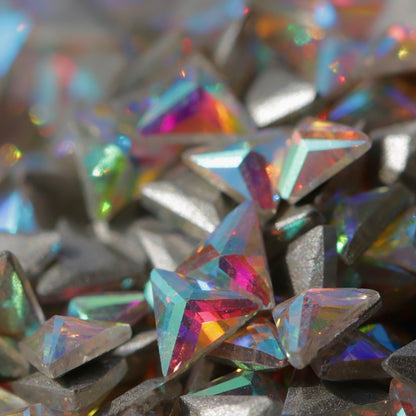 zircon triangle shape nail art decoration crystal ab