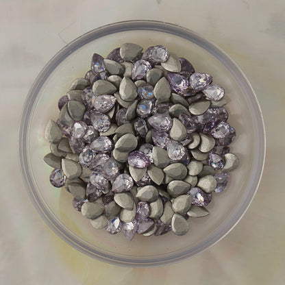 flatback zircon nail art decoration drop light tanzanite