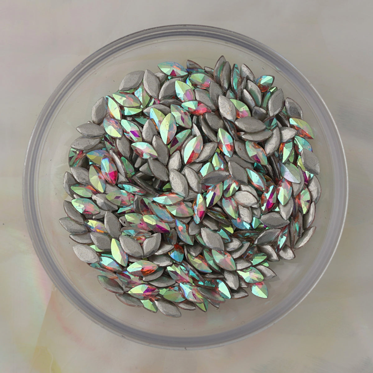 flatback zircon nail art decoration marquise crystal ab