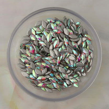 flatback zircon nail art decoration marquise crystal ab