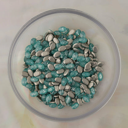 flatback zircon nail art decoration oval mint sparkle