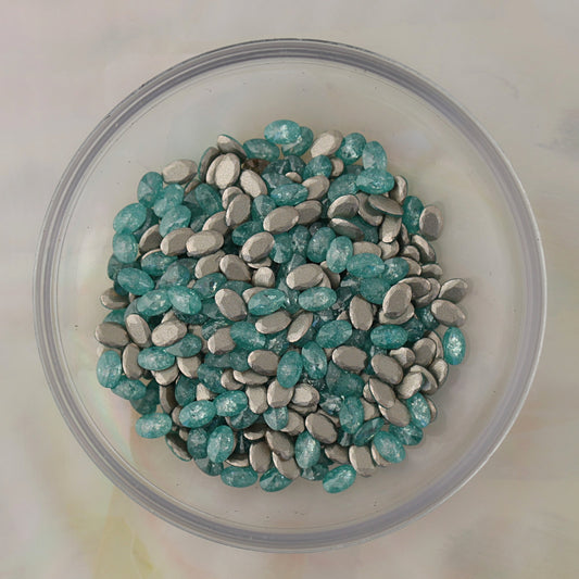 flatback zircon nail art decoration oval mint sparkle