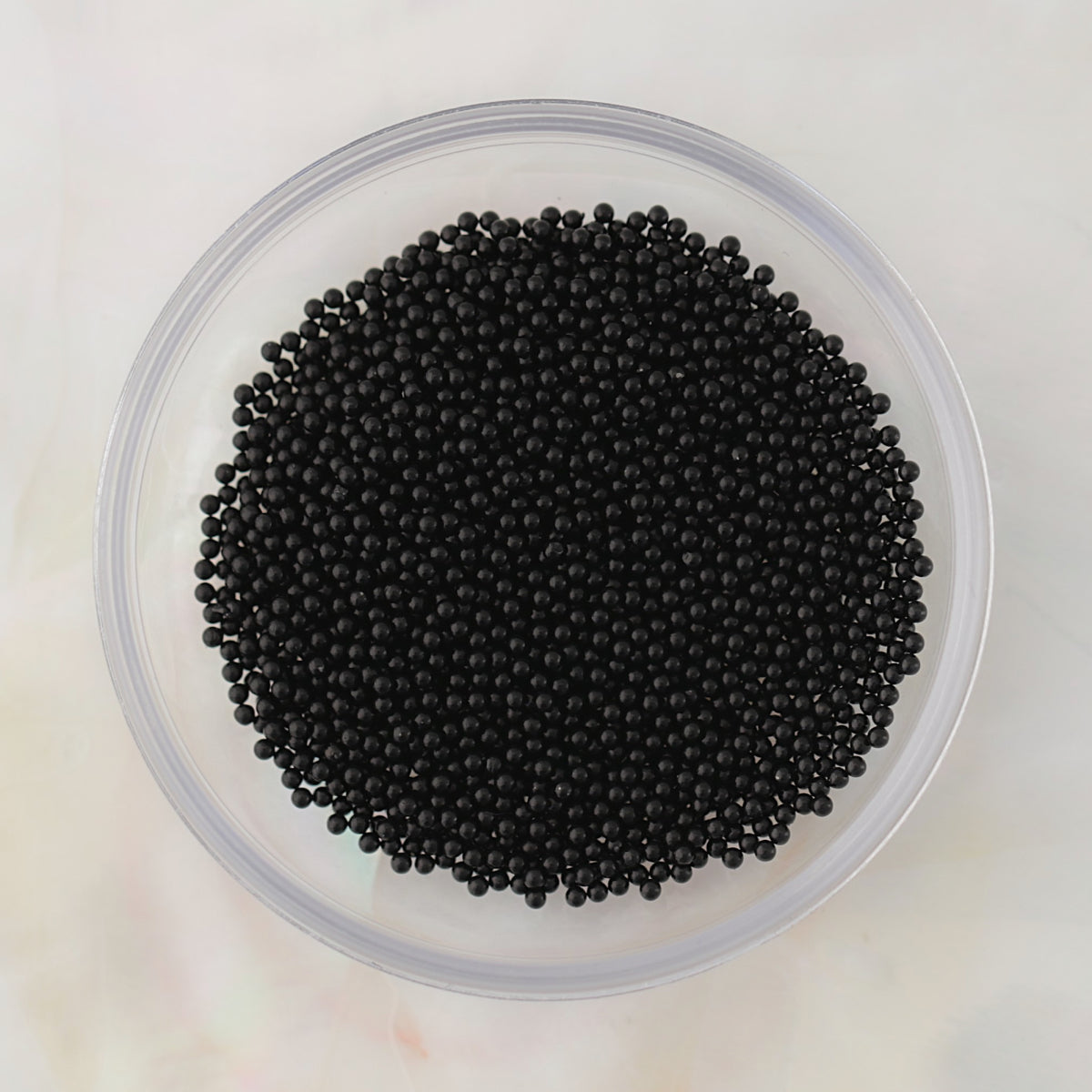 magnetic metal nail art decoration mini beads black