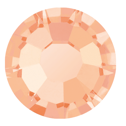 Preciosa Flatback Crystal Rhinestone Apricot