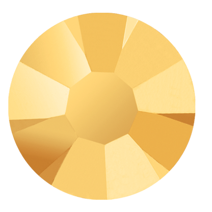 Preciosa Flatback Crystal Rhinestone Aurum