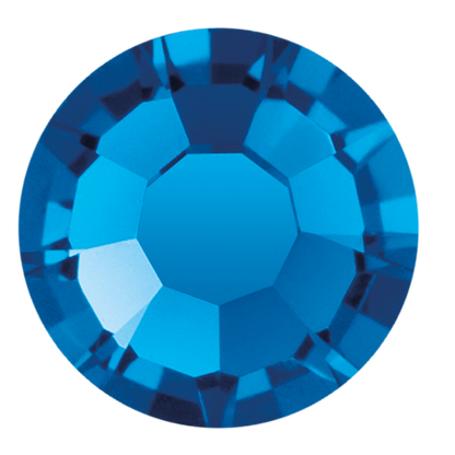 Preciosa Flatback Crystal Rhinestone Capri Blue