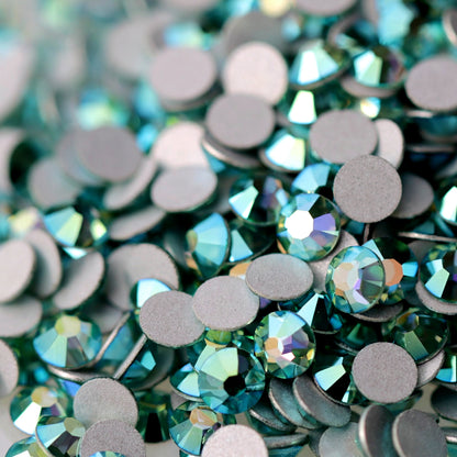 Preciosa Flatback Crystal Rhinestone Caribbean Sea AB