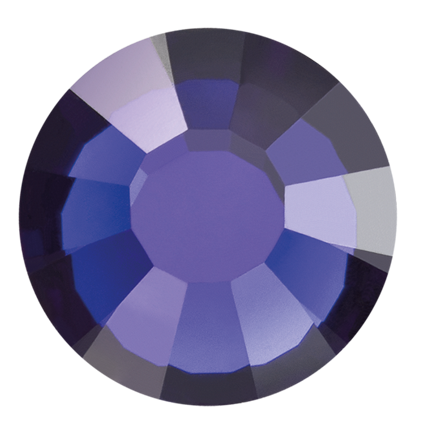 Preciosa Flatback Crystal Rhinestone Dark Indigo