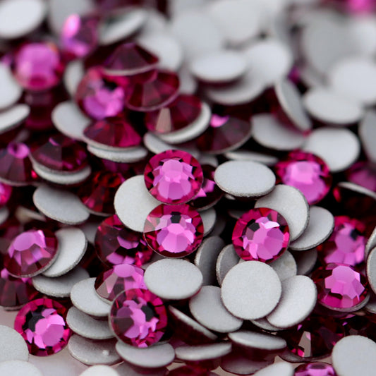 Preciosa Flatback Crystal Rhinestone Fuchsia