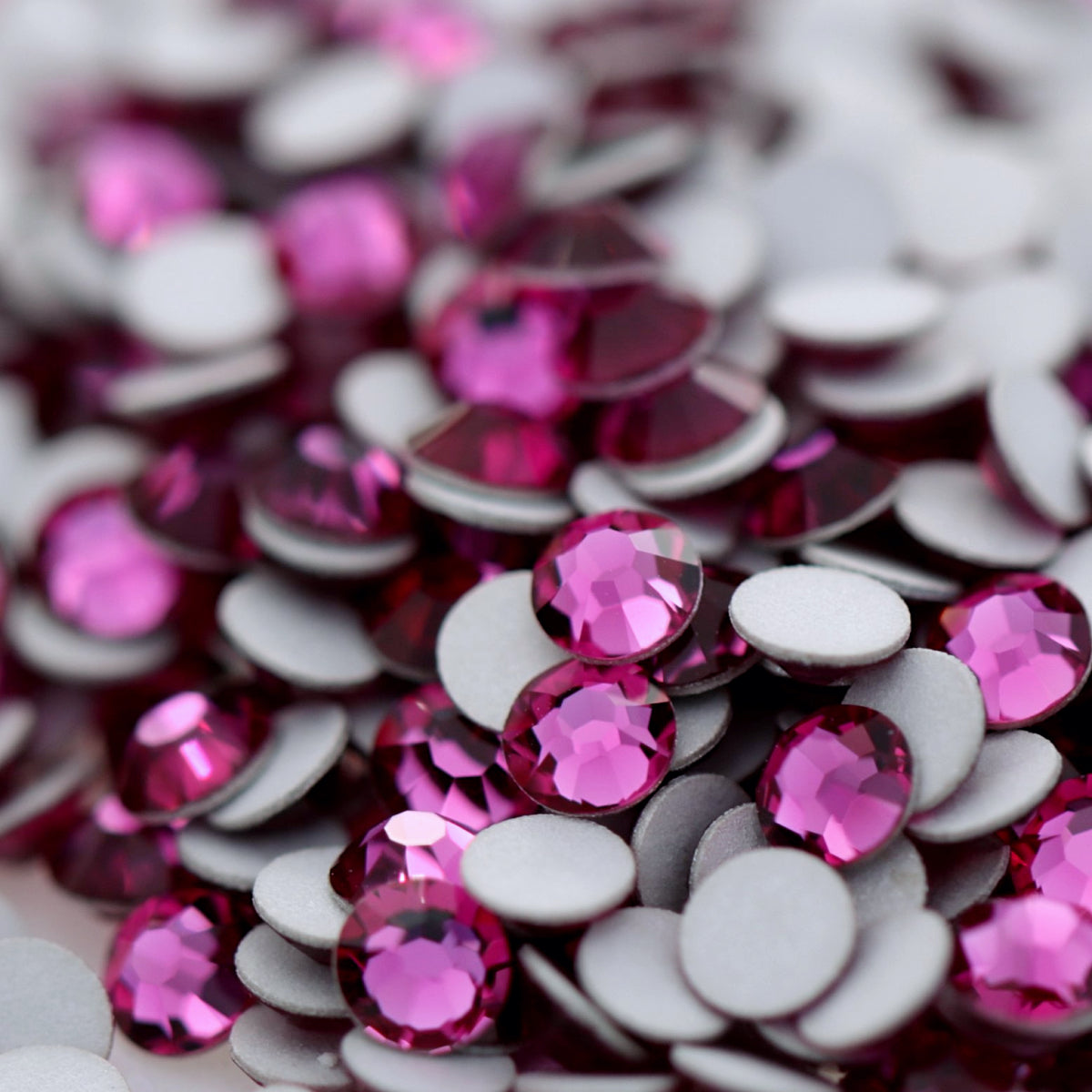 Preciosa Flatback Crystal Rhinestone Fuchsia