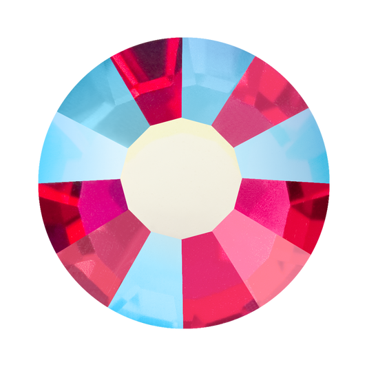 Preciosa Flatback Crystal Rhinestone Fuchsia AB