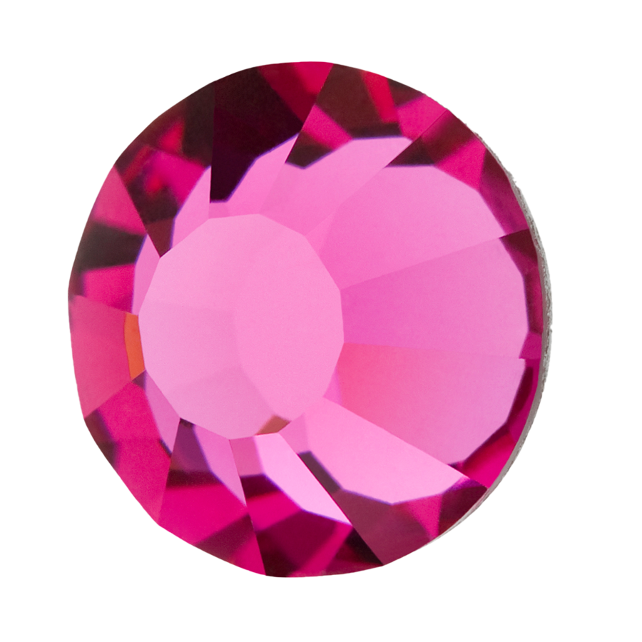 Preciosa Flatback Crystal Rhinestone Fuchsia