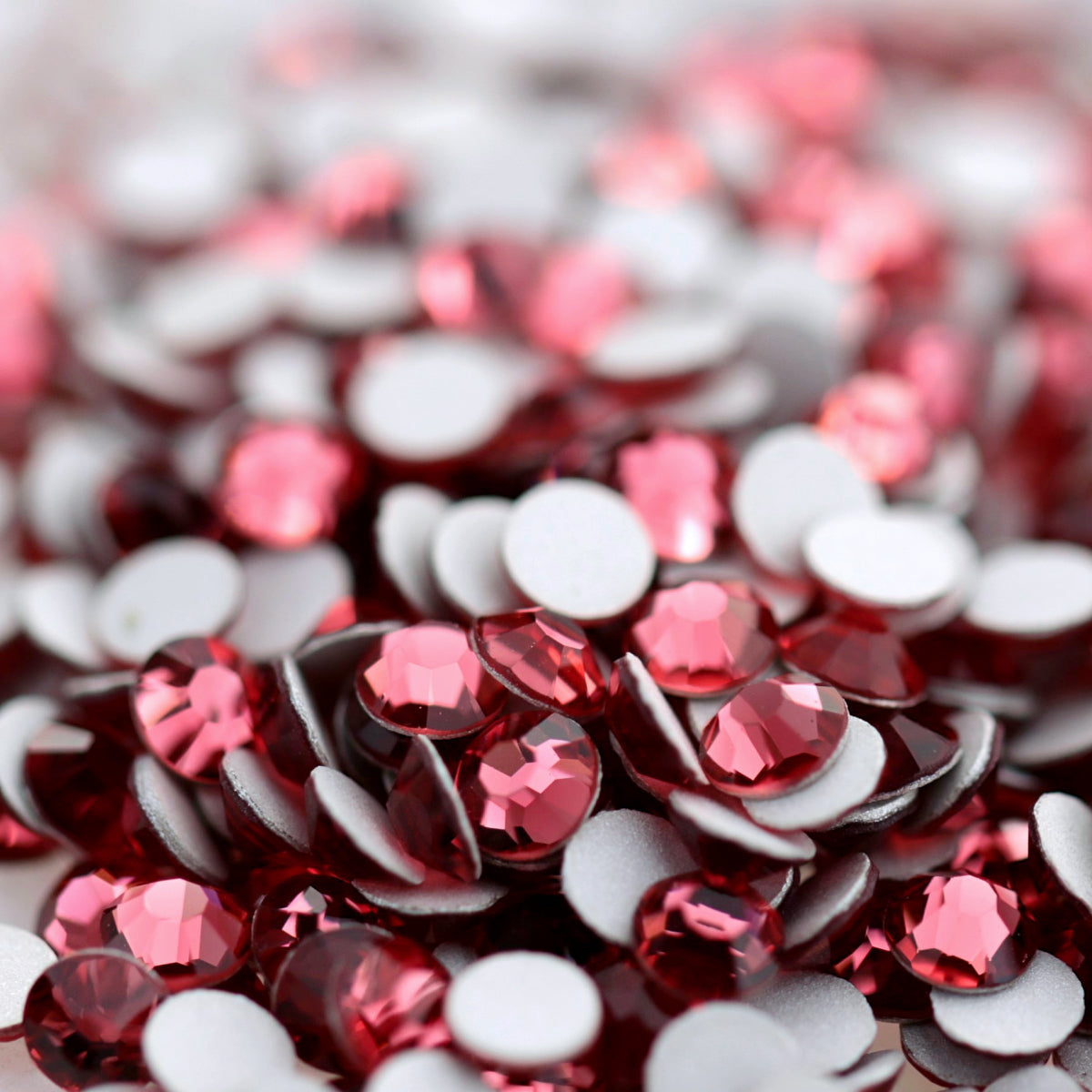 Preciosa Flatback Crystal Rhinestone Indian Pink