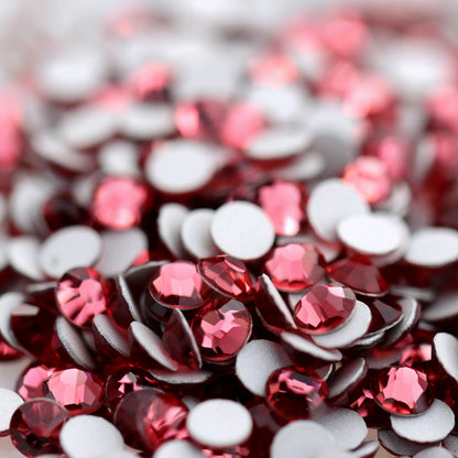 Preciosa Flatback Crystal Rhinestone Indian Pink