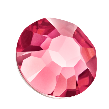 Preciosa Flatback Crystal Rhinestone Indian Pink