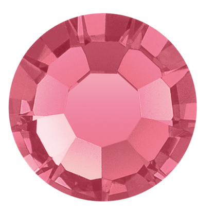 Preciosa Flatback Crystal Rhinestone Indian Pink