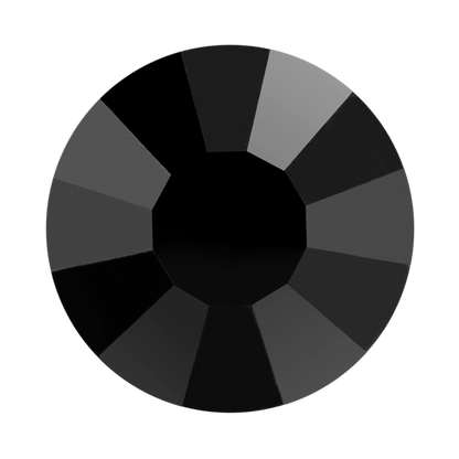 Preciosa Flatback Crystal Rhinestone Jet