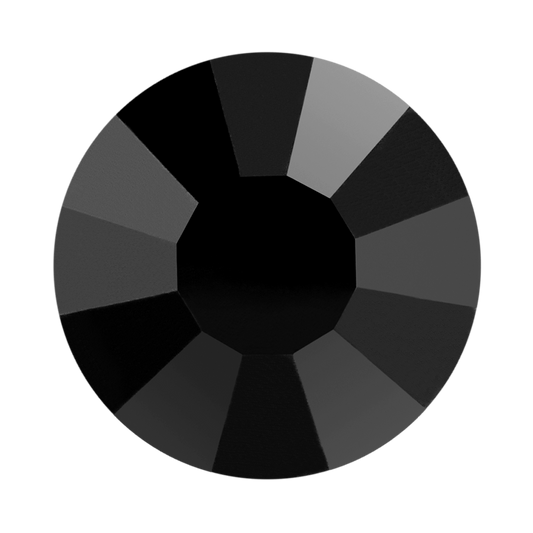 Preciosa Flatback Crystal Rhinestone Jet