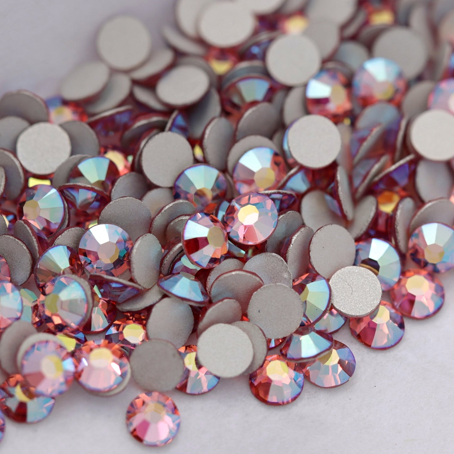 Preciosa Flatback Crystal Rhinestone Light Rose AB