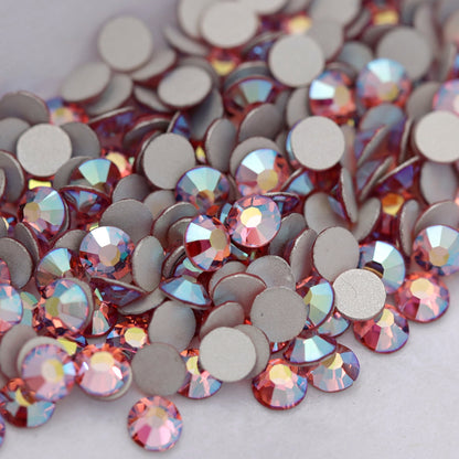 Preciosa Flatback Crystal Rhinestone Light Rose AB