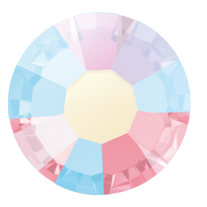 Preciosa Flatback Crystal Rhinestone Light Rose AB