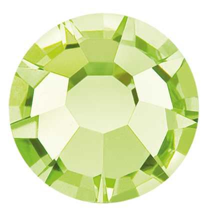 Preciosa Flatback Crystal Rhinestone Limecicle